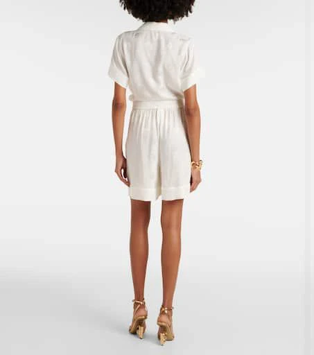 Dolce 
Gabbana DG silk satin jacquard shorts 3