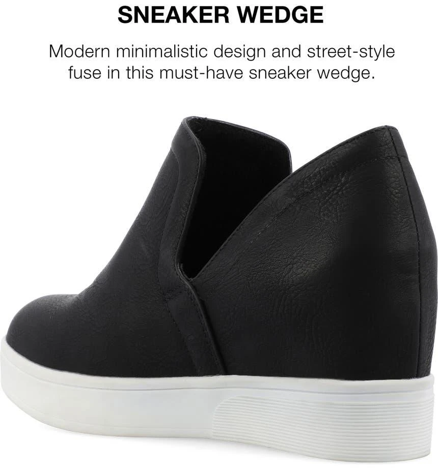 Journee Collection Cardi Wedge Platform Sneaker - Wide Width 9