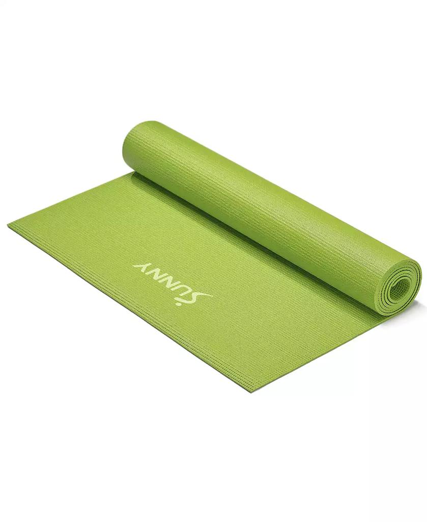 Sunny Health & Fitness Durable Tear-Resistant Yoga Mat, Green