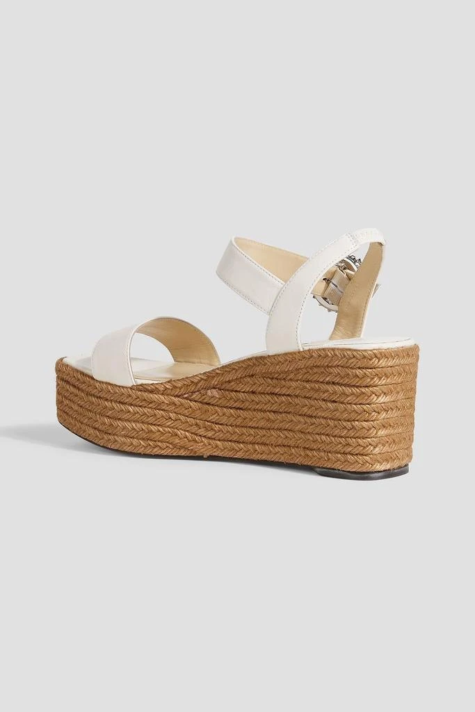 Jimmy Choo Mirabelle 70 leather espadrille wedge sandals 3
