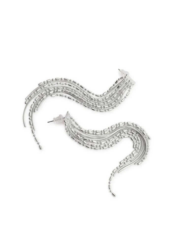 FALLON Waterfall fringed drop earrings 3