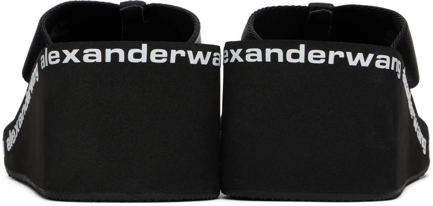 Alexander Wang Black AW Nylon Wedge Heeled Sandals 2
