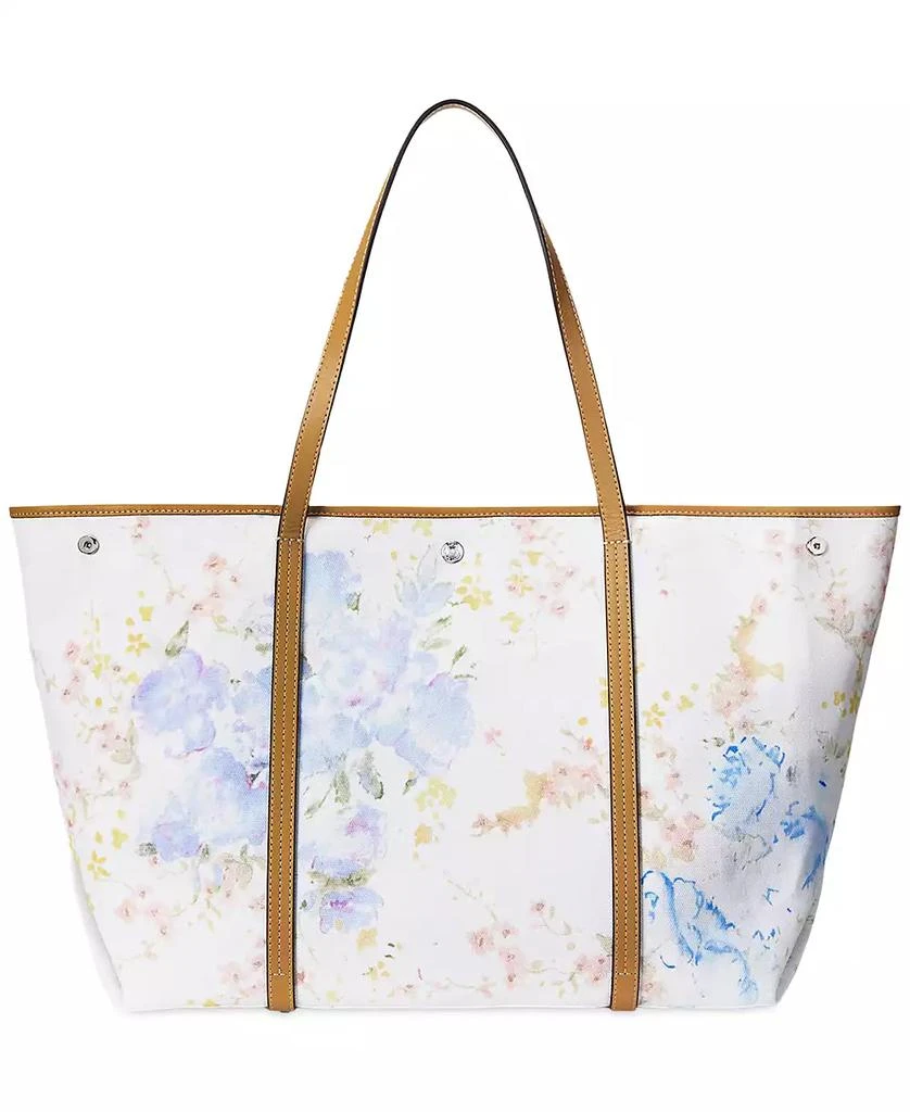 Ralph Lauren Emerie Floral Canvas Extra Large Tote 4