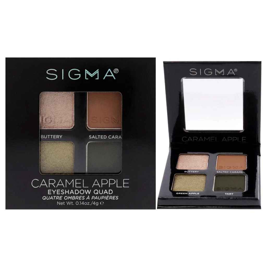 Sigma Beauty Eyeshadow Quad - Caramel Apple by for Women - 0.14 oz Eye Shadow