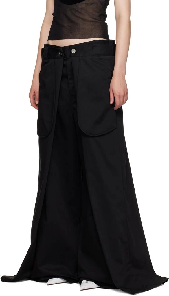 Jean Paul Gaultier Black Shayne Oliver Edition 'The Wrap' Trousers 4