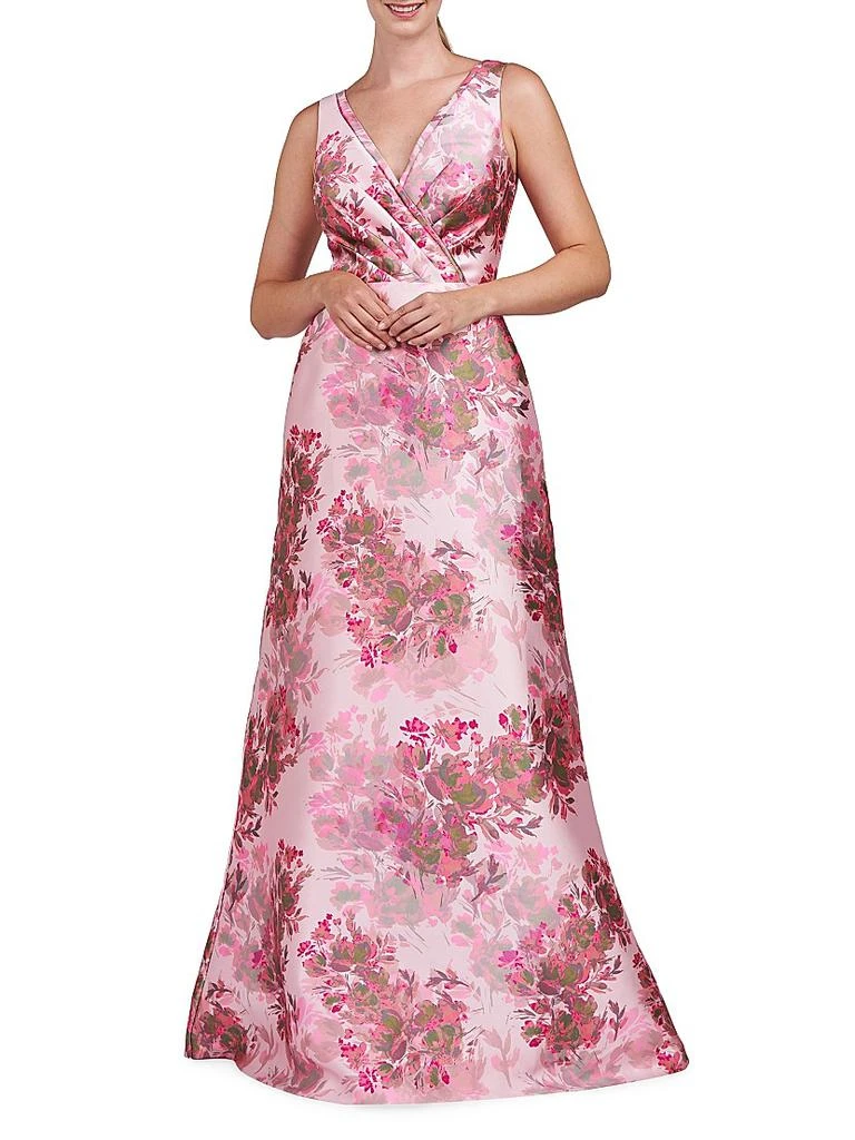 Kay Unger Opal Rose Mikado Gown 3