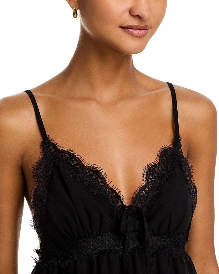 Aqua Lace Trim Camisole Top - Exclusive - Black - XS Aqua Lace Trim Camisole Top - Exclusive - Black - XS