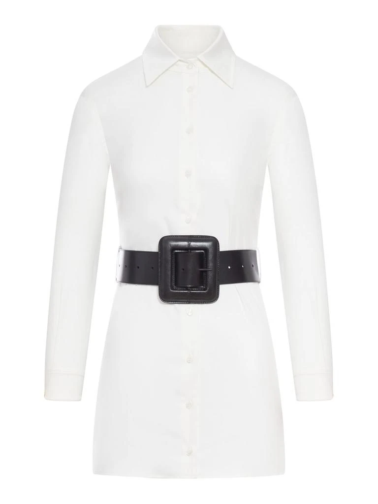 Balenciaga Balenciaga Belted Long-Sleeve Shirt Dress 1