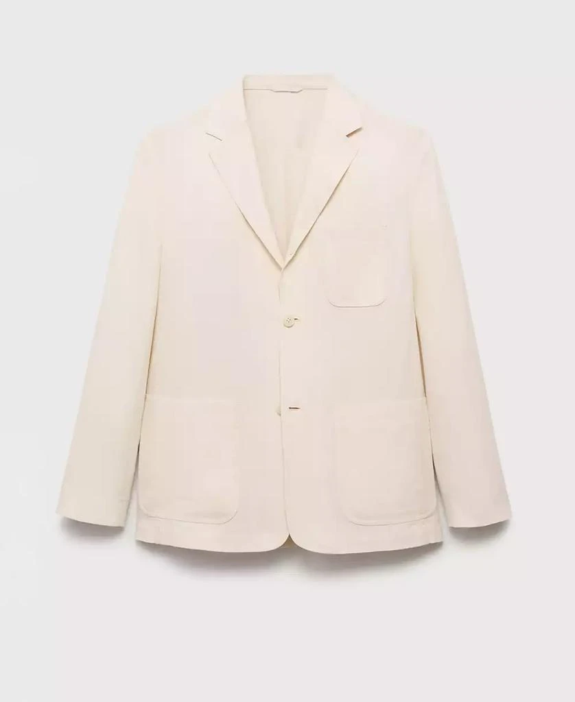 Mango Men's Linen Lyocell Suit Blazer 6
