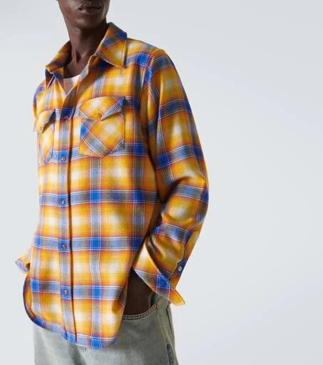 God's True Cashmere Tartan cashmere shirt 5