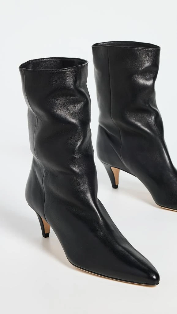 by FAR Lysander Black Lamb Nappa Leather Booties 4