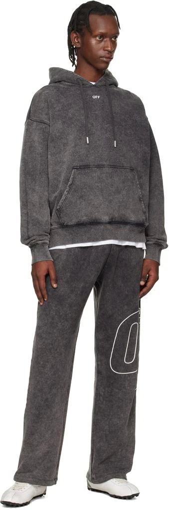 Off-White Gray Outline Arrow Sweatpants 4