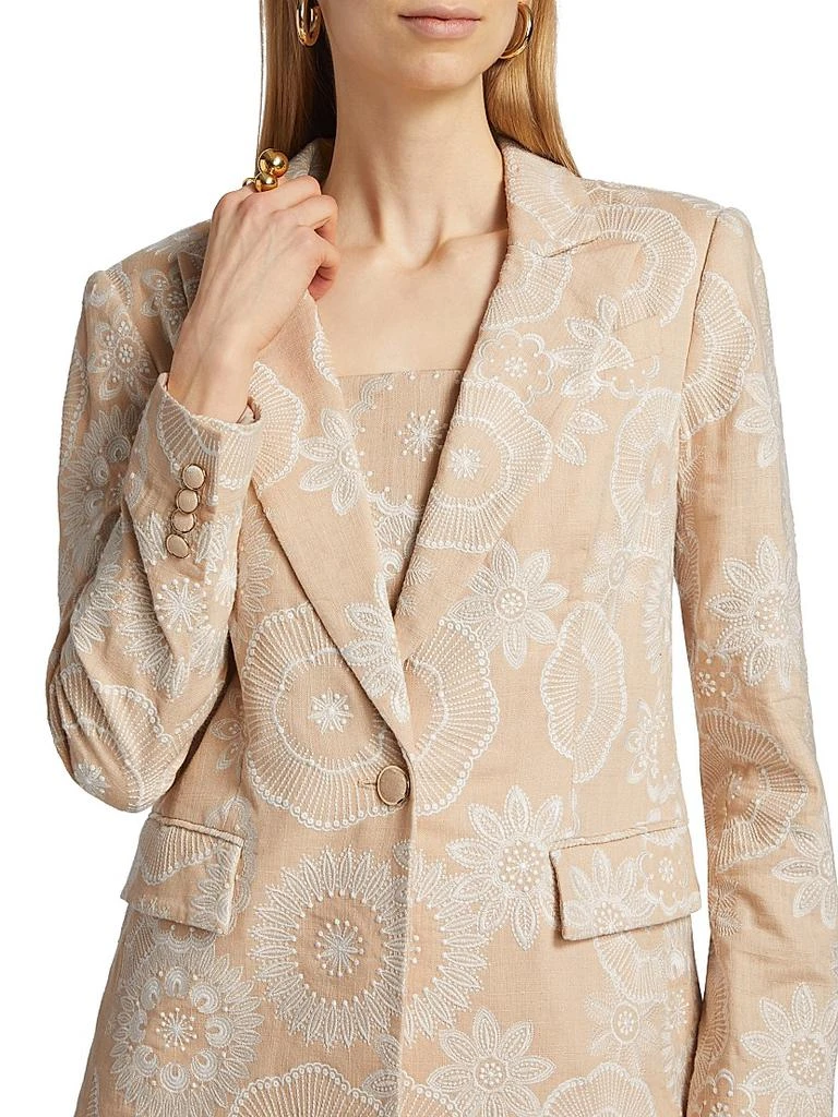 Milly Embroidered Blazer 6