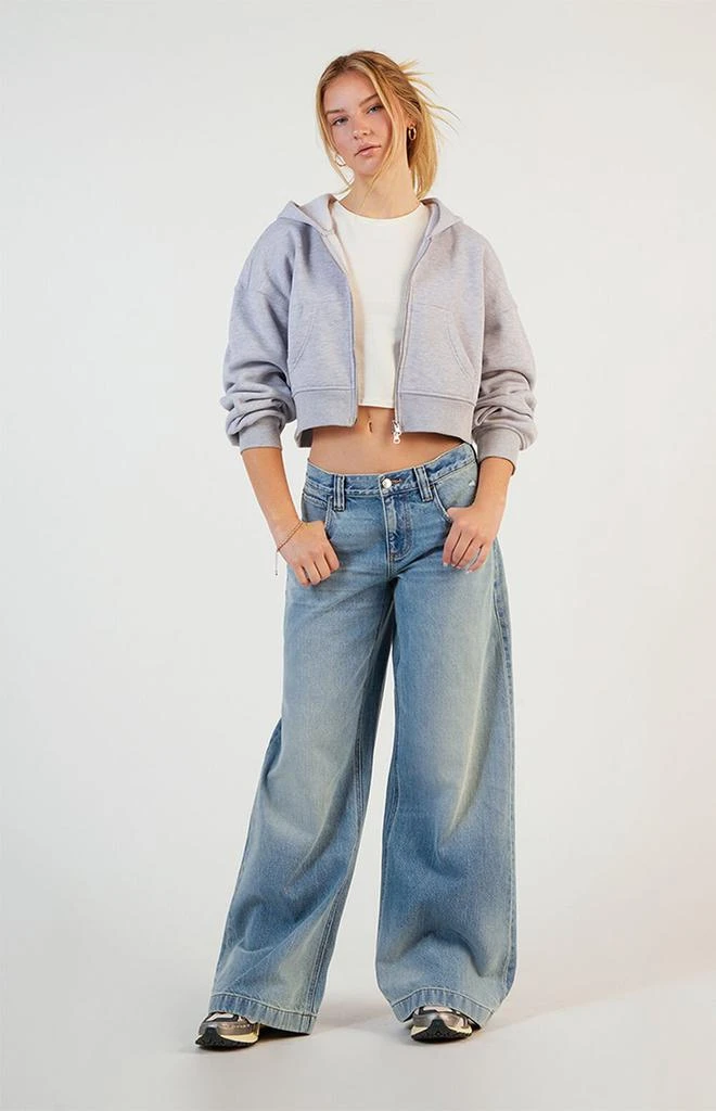 PacSun Sloane Low Rise Ultra Baggy Jeans Light Indigo 1