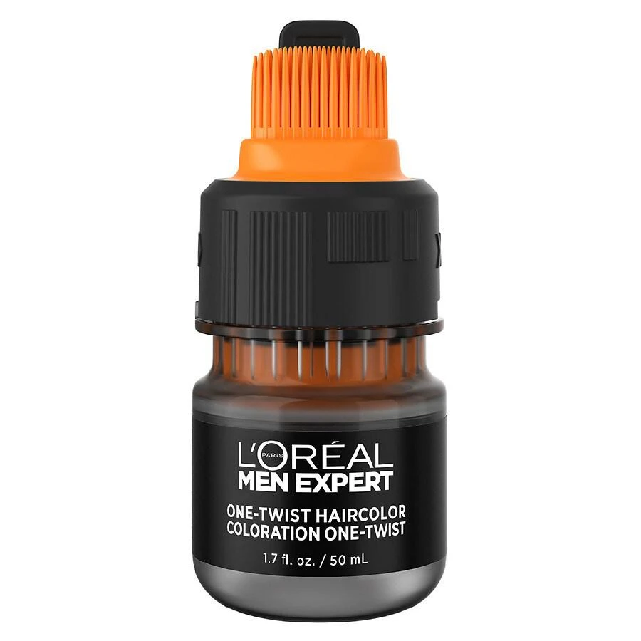 L'Oreal Paris Men's Expert Easy Apply One-Twist Permanent Men's Hair Color, Gray Coverage 10