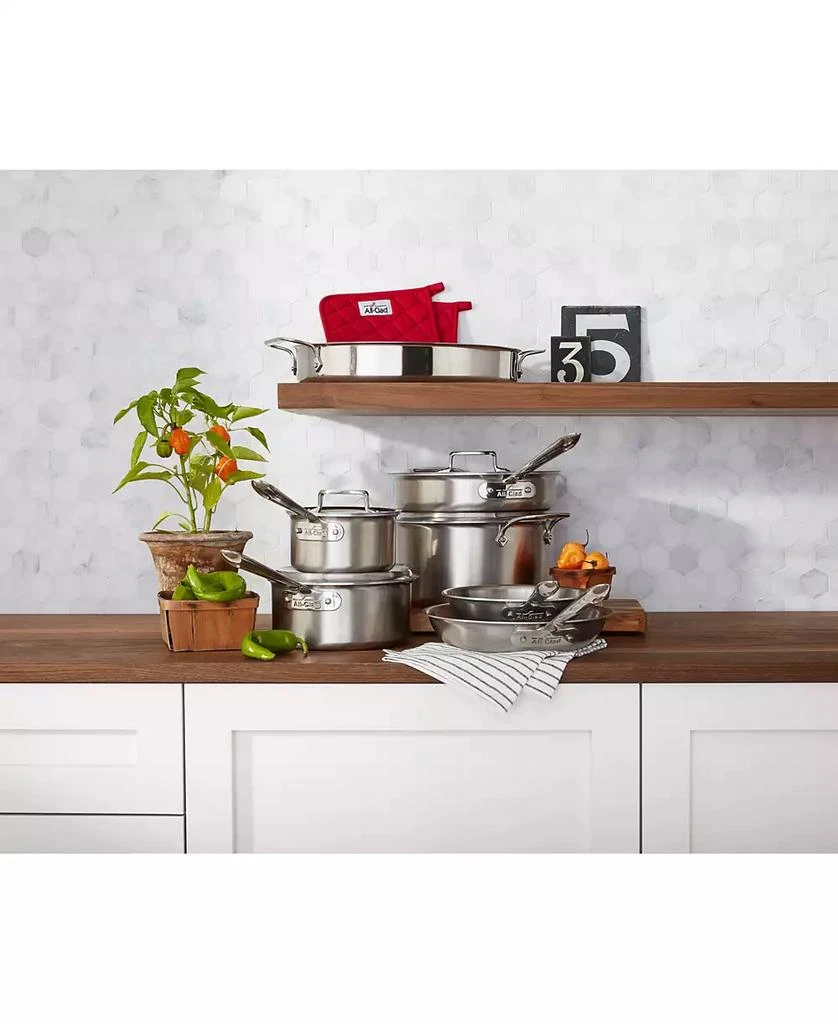 All-Clad D5 Brushed Stainless Steel Cookware Set, 10 Piece Set 3