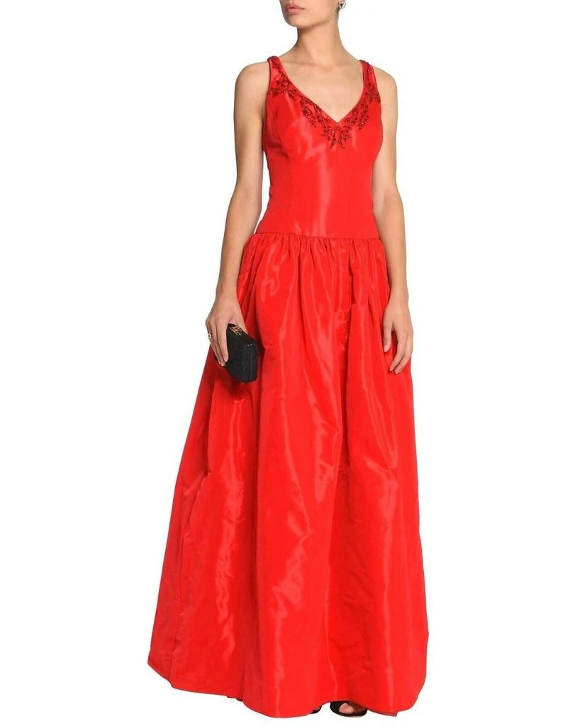 MARCHESA Marchesa - Taffeta Satin Ball Gown Embellished Dress 1