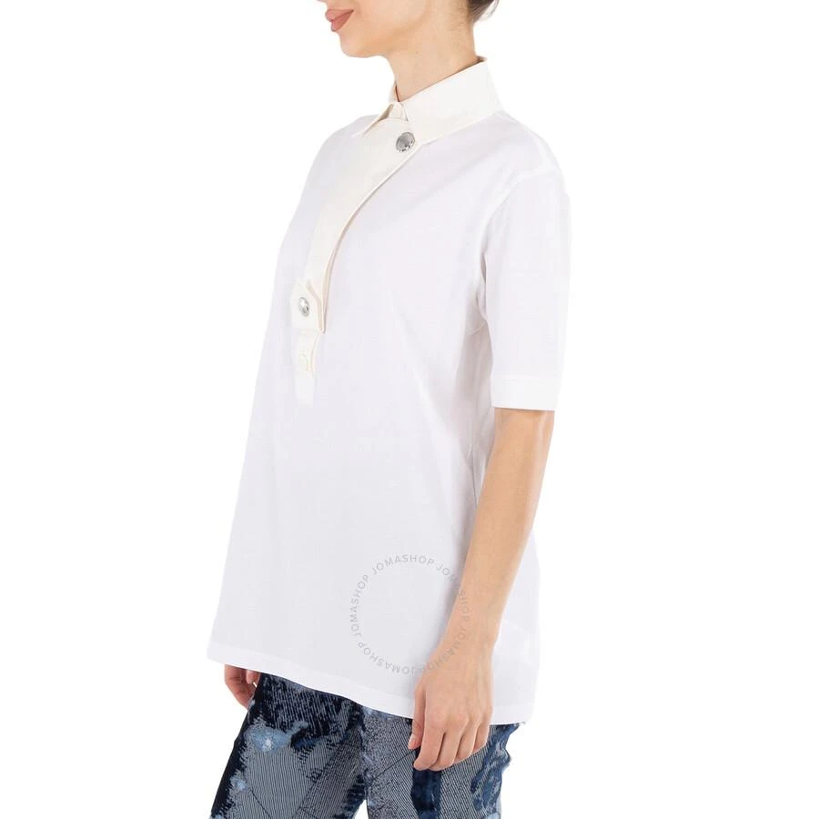 Burberry Ladies White Cotton Polo Shirt 3