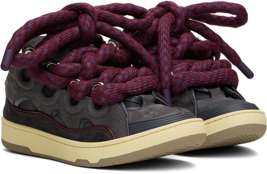 Lanvin Gray Curb Sneakers 4
