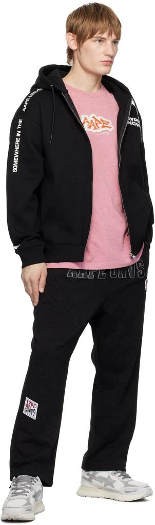 AAPE Black 'AAPE NOW' Hoodie 4
