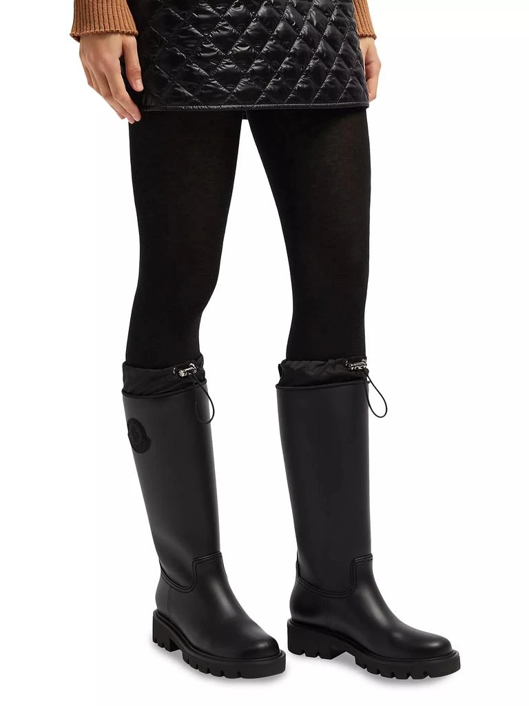 Moncler Lined Kickstream Tall Rain Boots 5