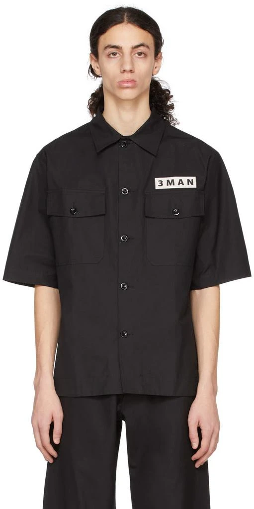 3MAN Black Cotton Shirt 1