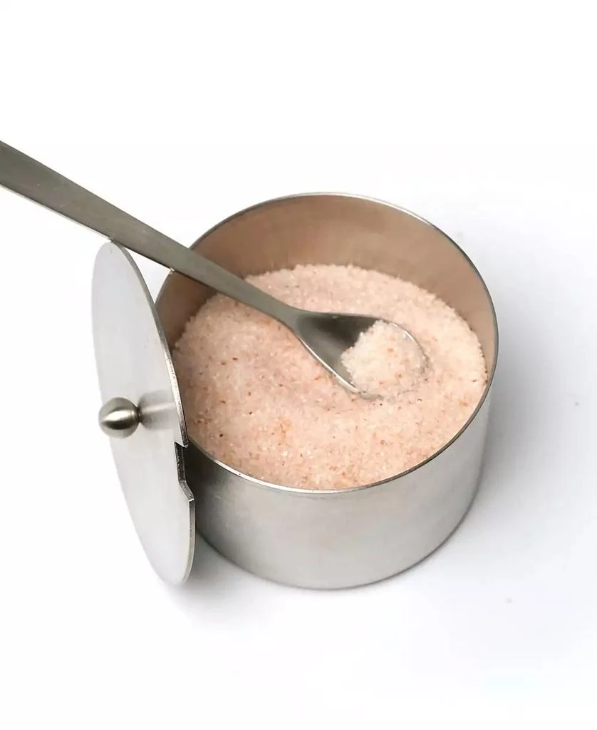 RSVP International Endurance Stainless Steel 4 Ounce Salt Cellar and Spoon Set 2