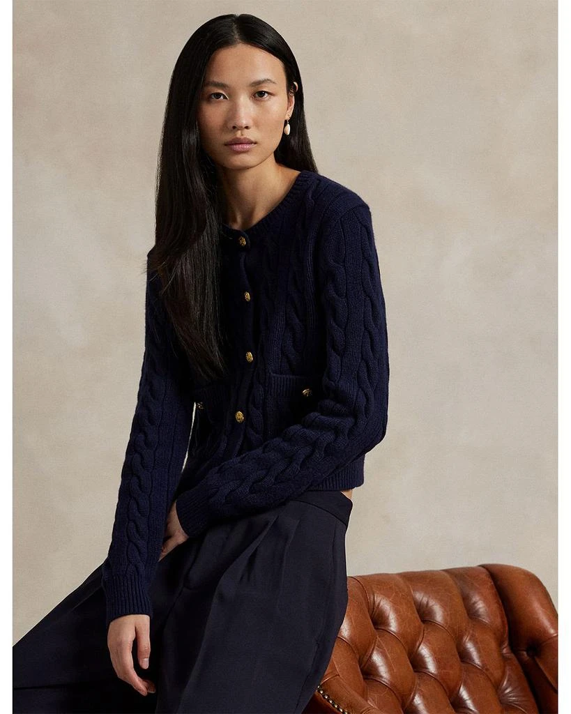 Ralph Lauren Cable Wool Cashmere Cardigan 5