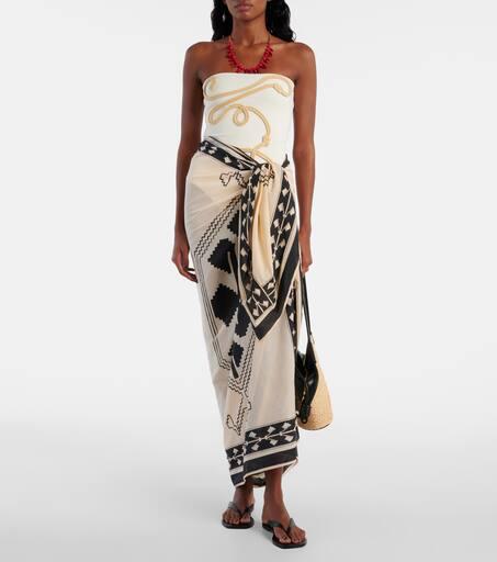 JOHANNA ORTIZ Ayahuasca cotton beach cover-up