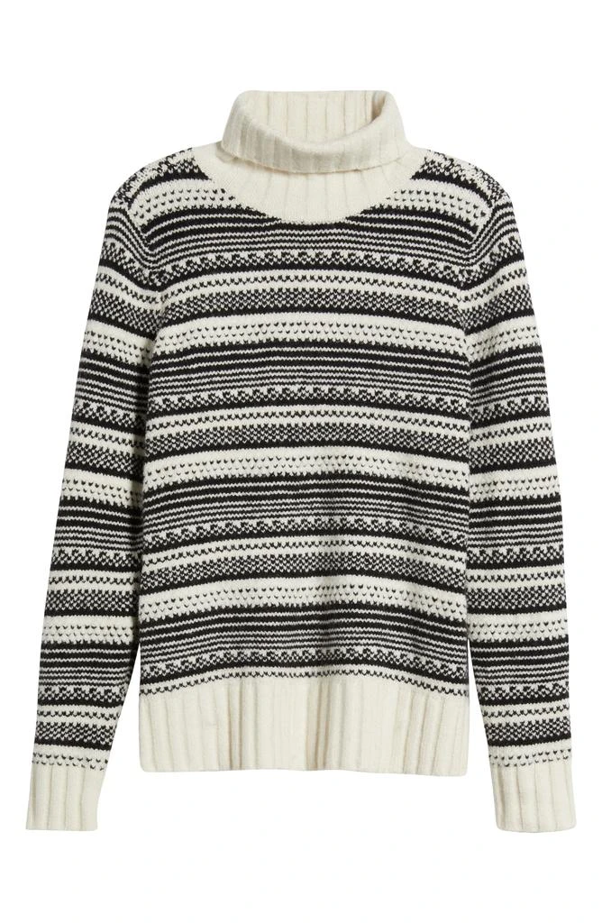 Caslon Stripe Jacquard Turtleneck Sweater 6