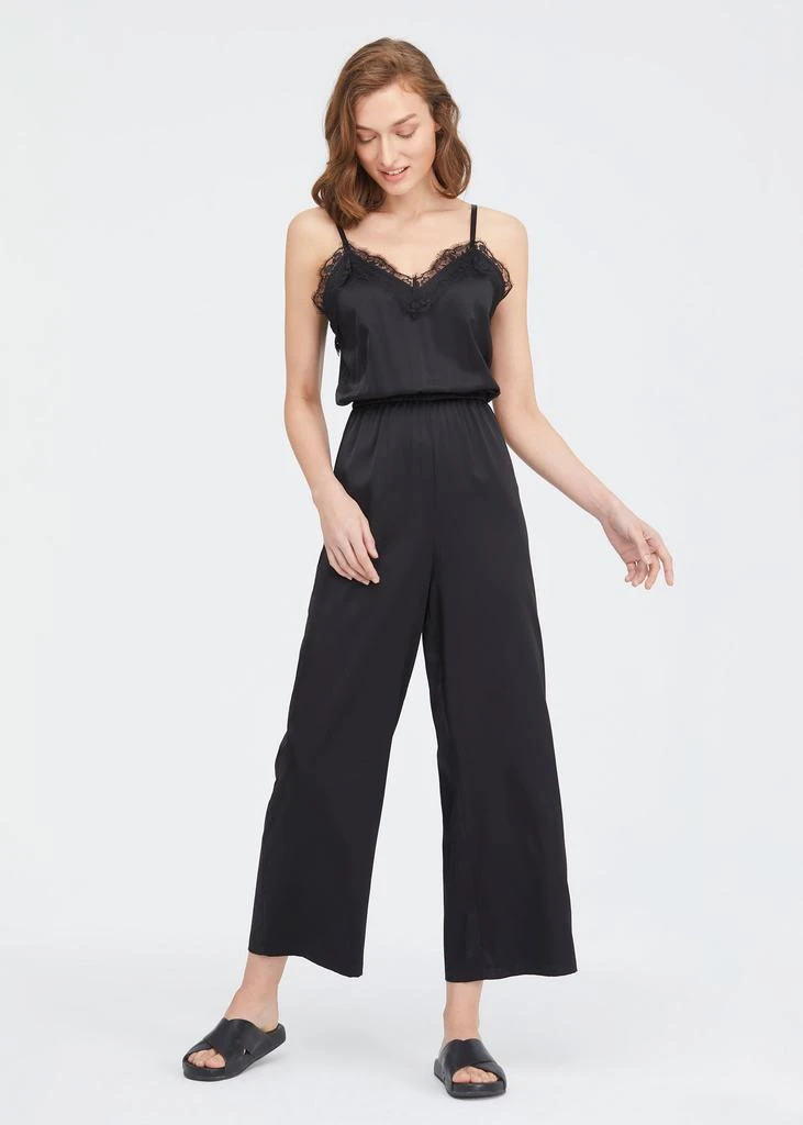 LILYSILK Lace Trimmed Silk Jumpsuit 4