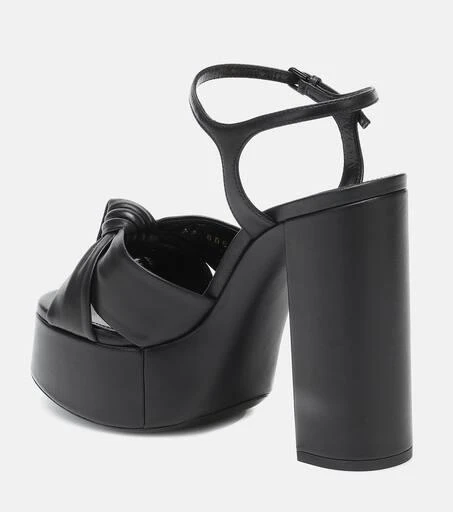 Yves Saint Laurent Bianca 125 leather platform sandals 2