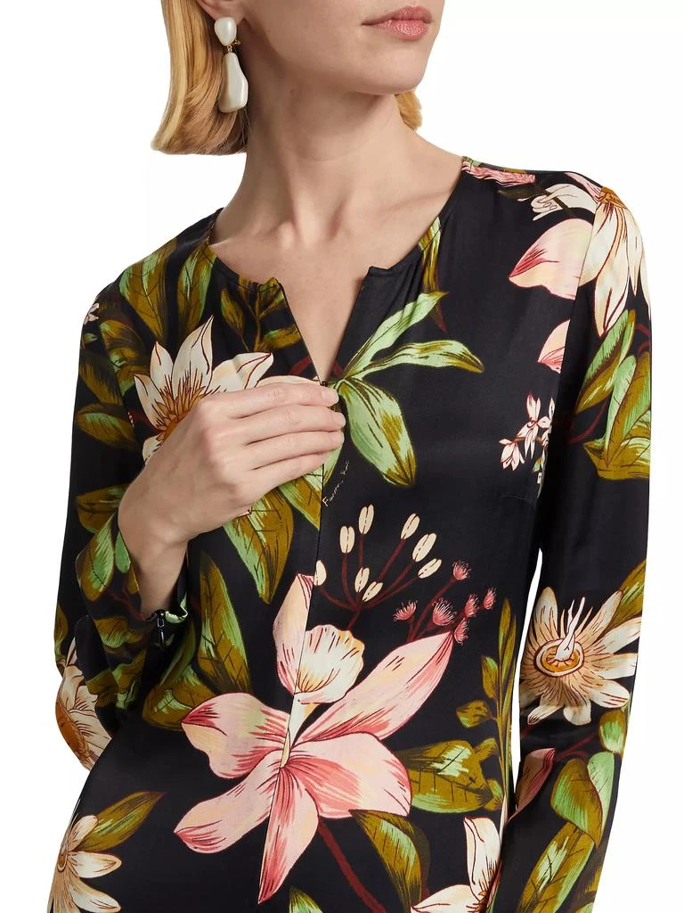 Farm Rio Surreal Flowers Long-Sleeve Midi-Dress 6
