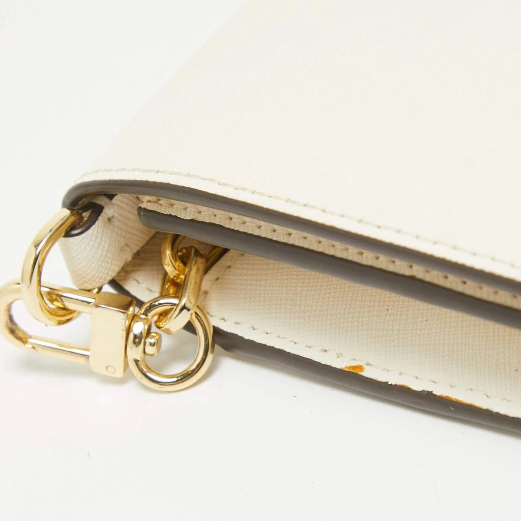 Tory Burch Tory Burch White Leather Emerson Wallet On Chain 8