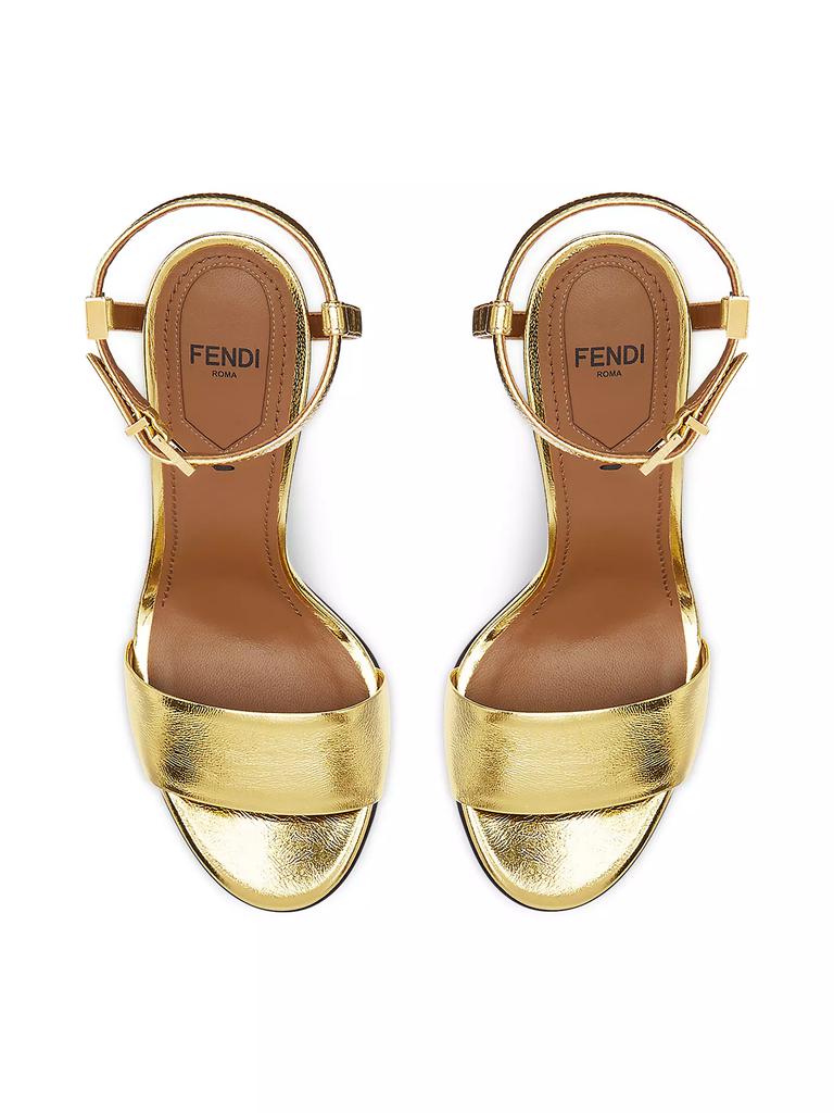 Fendi Delfina 95MM Leather Sandals - Shoes - Free Shipping