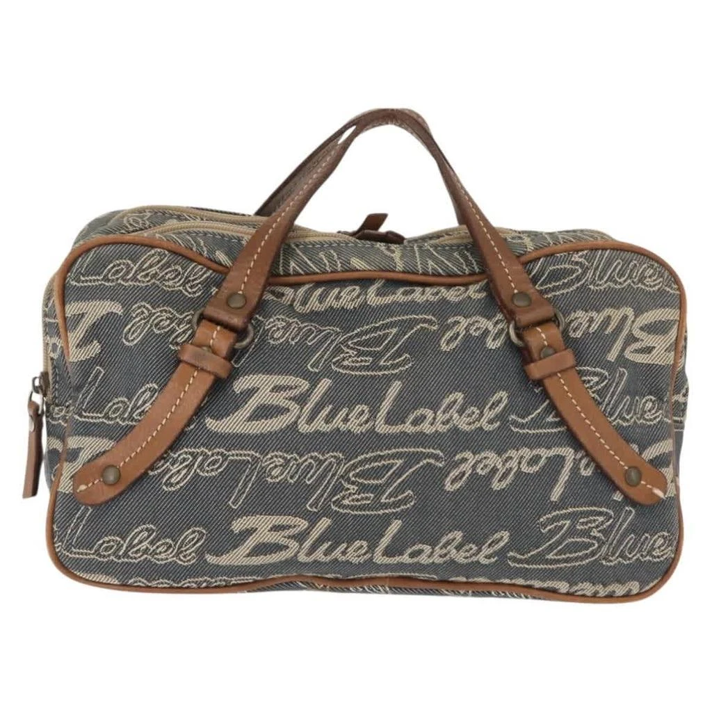 Burberry Label Handbag  _Jeans Travel Bag Bag (Pre-Owned) 2