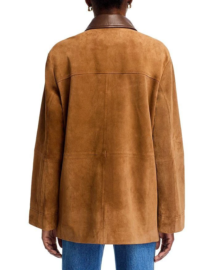 VERONICA BEARD Suz Suede Leather Dickey Coat 3