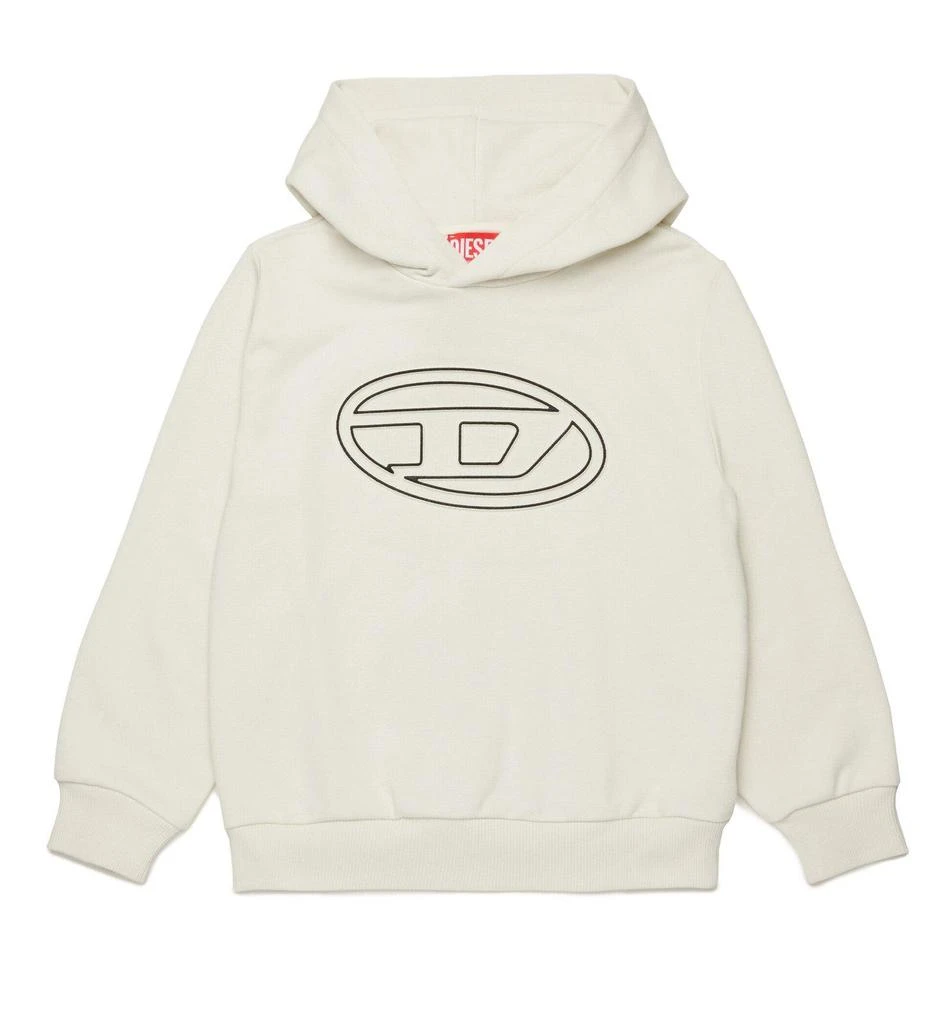 Diesel Logo Detailed Long-sleeved Hoodie 1