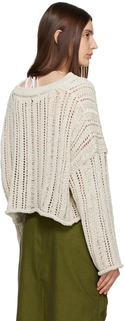 TheOpen Product Beige V-Neck Sweater 3