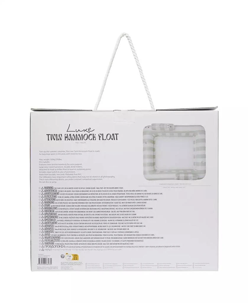 Sunnylife Luxe Twin Hammock Float: The Vacay Soft Olive 6