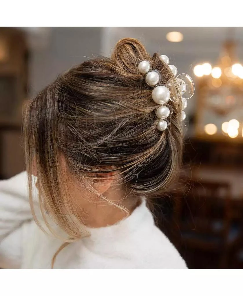 Headbands of Hope Dots Clip - Pearl White 7