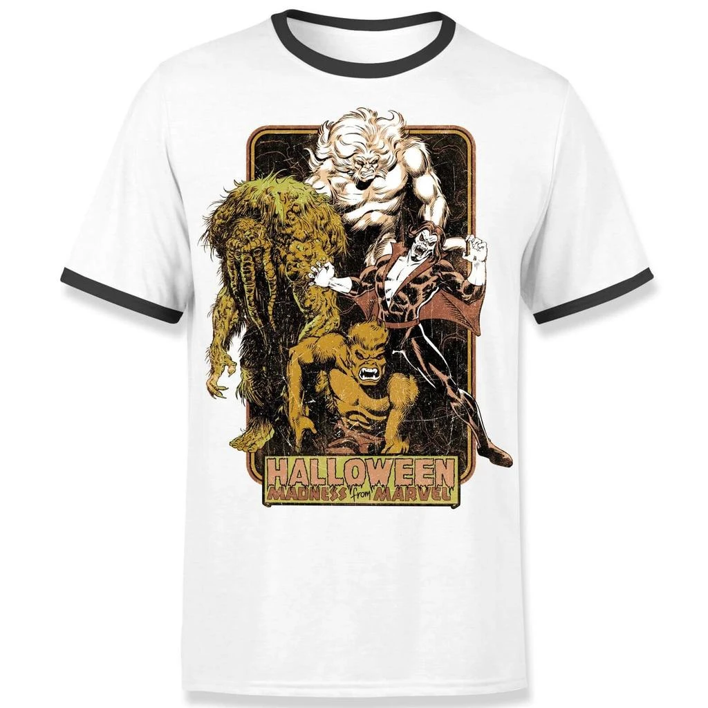 Original Hero Halloween Madness Men's Ringer T-Shirt - White/Black 1