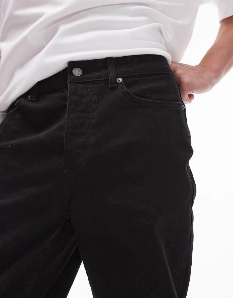 Topman Topman stretch taper jeans in black 5