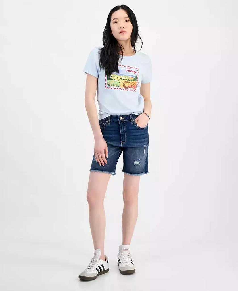 Celebrity Pink Juniors' High-Rise Bermuda Shorts 5