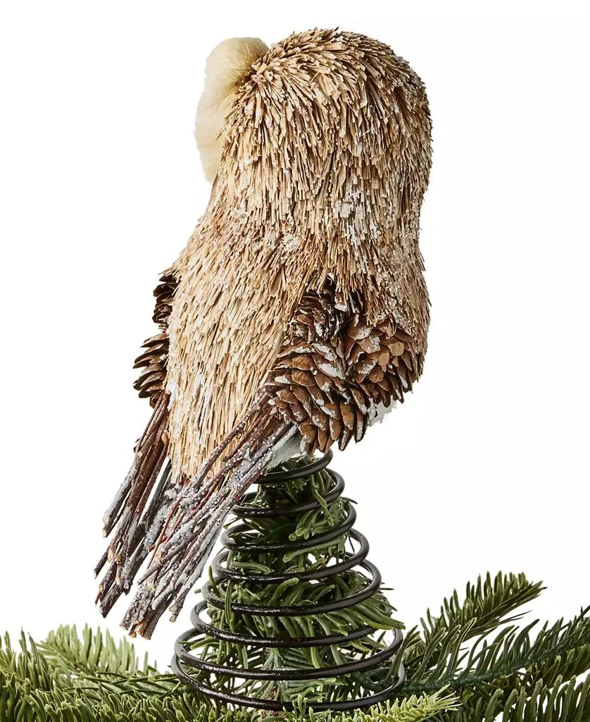 Holiday Lane Woodland Brown & White Owl Tree Topper, Exclusively at Macy’s 2