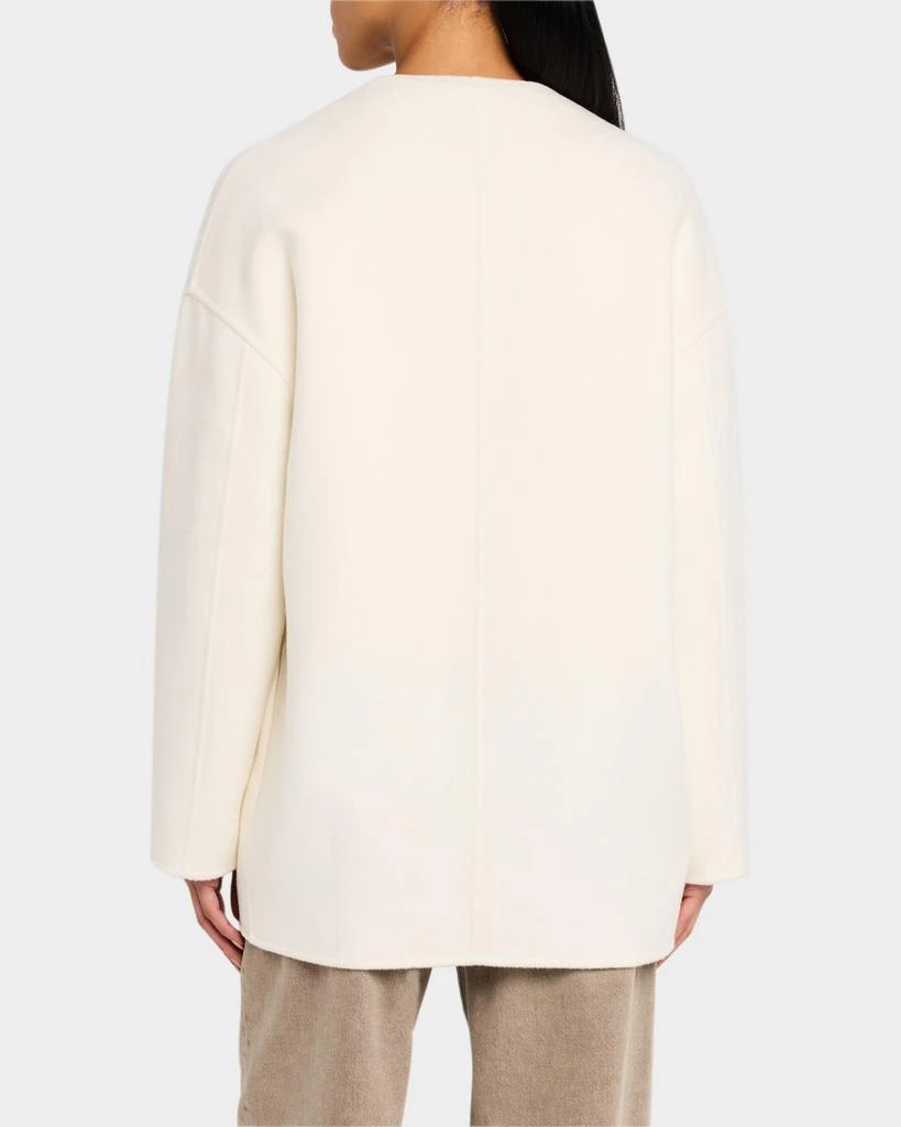 Loulou Studio Gio Short Wool-Cashmere Coat 3