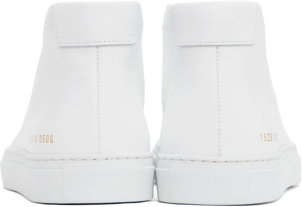 Common Projects White Original Achilles Mid Sneakers 2