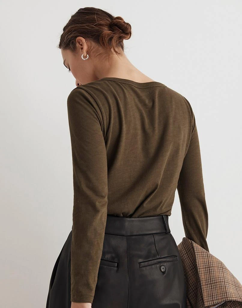 Madewell Whisper Cotton Rib-Crewneck Long-Sleeve Tee 4