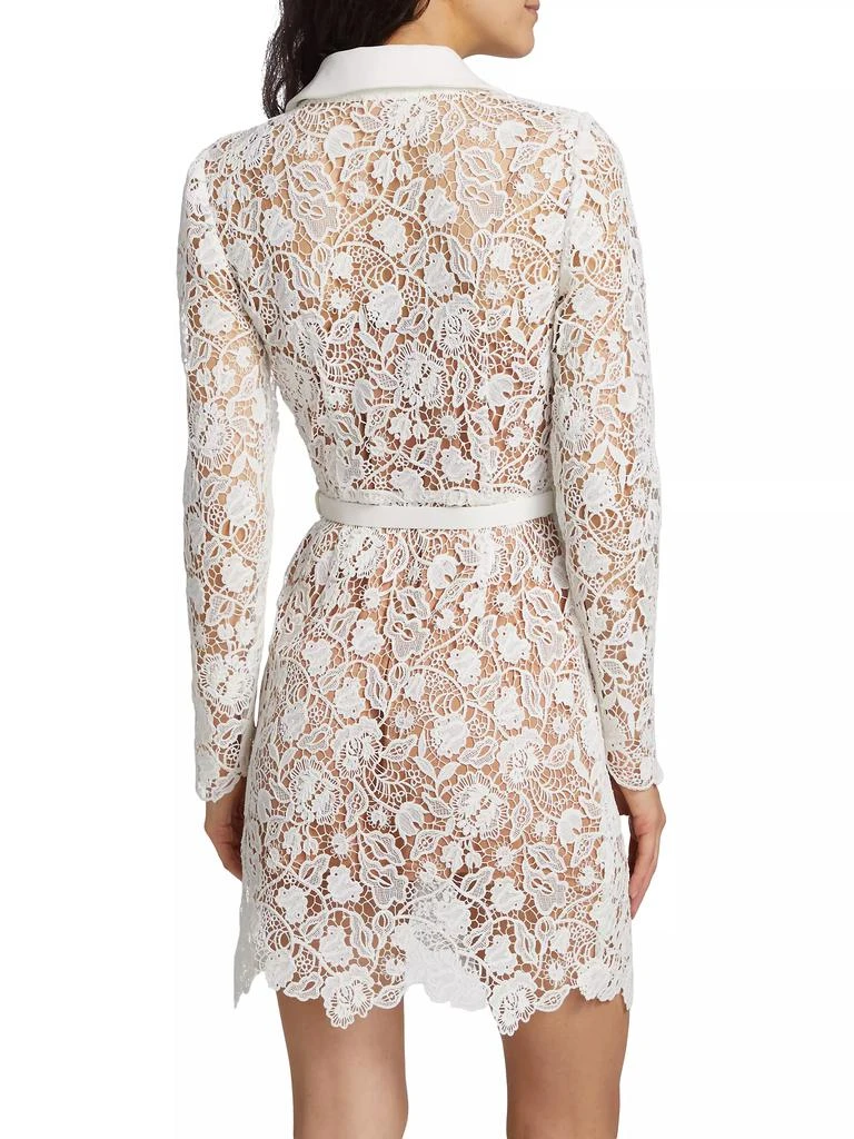 Self Portrait Magnolia Lace Button-Front Minidress 5
