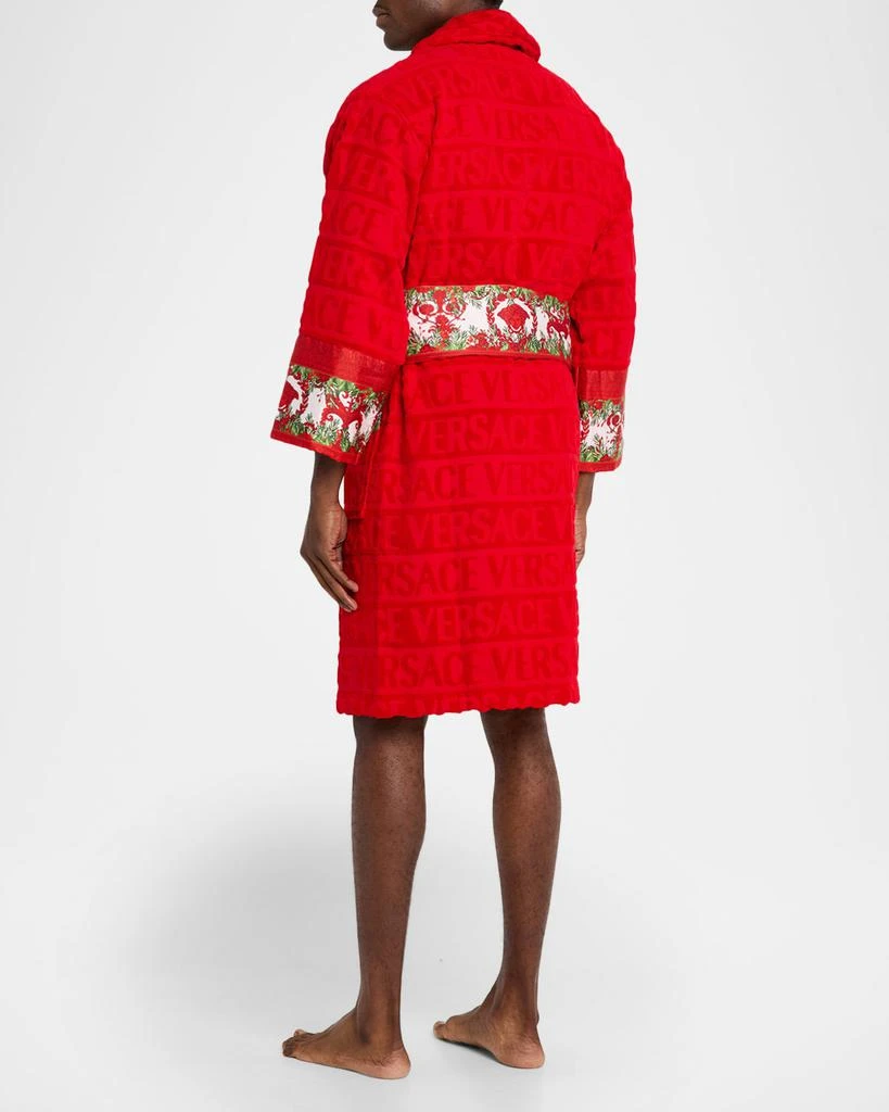 Versace Men
s I Heart Baroque Holiday Bathrobe 3
